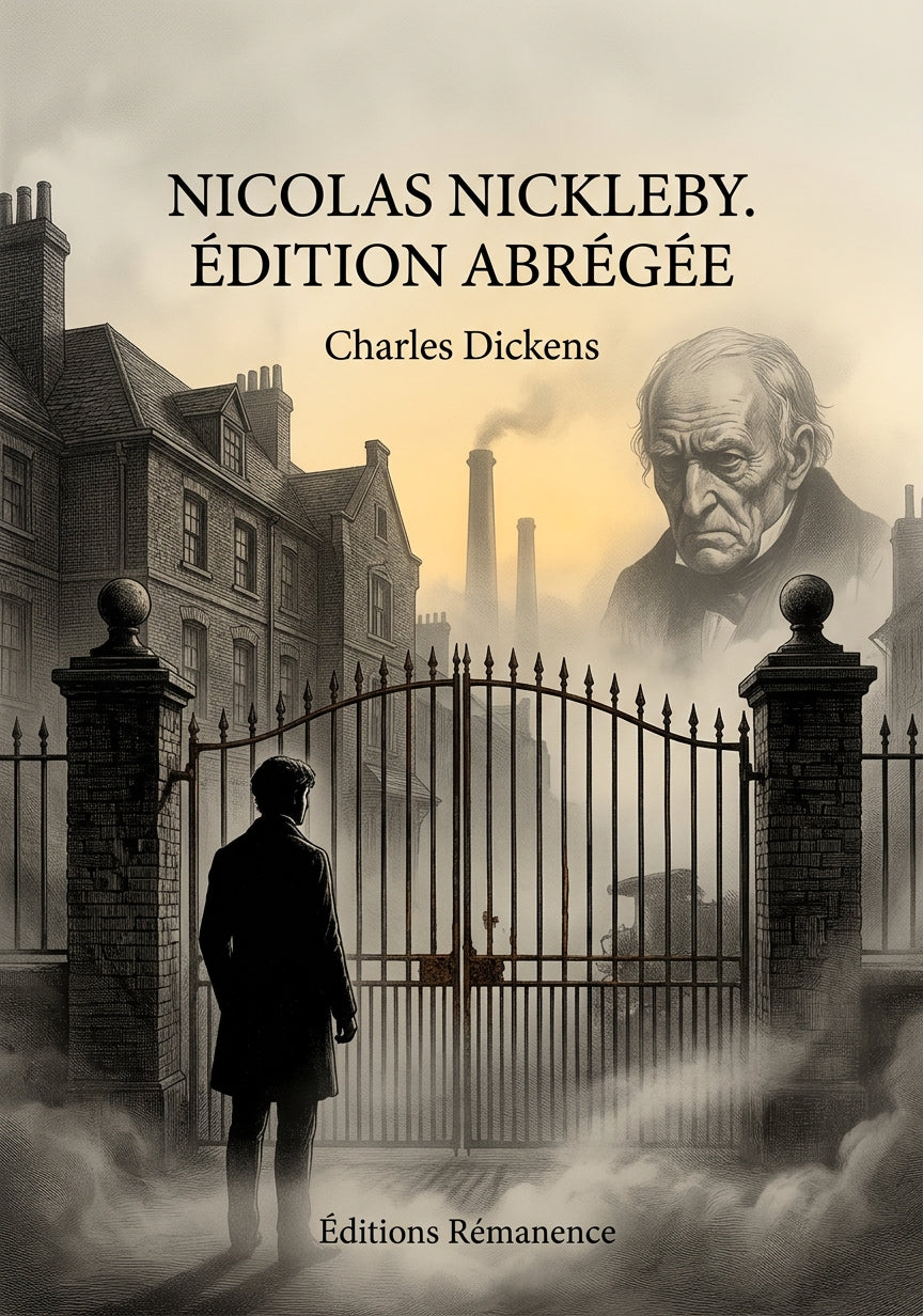Livre Nicolas Nickleby. Édition abrégée par Charles Dickens - Couverture - Editions Remanence