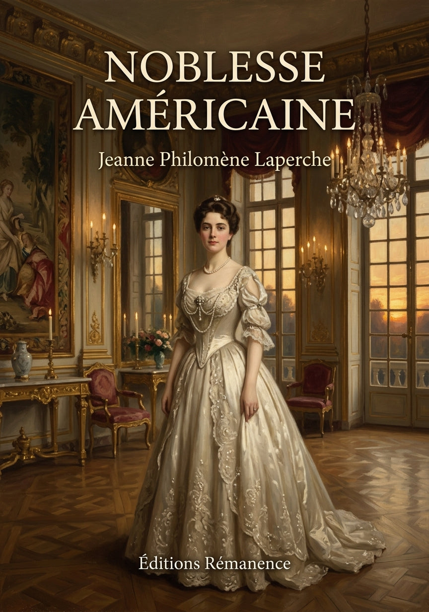Livre Noblesse américaine par Jeanne Philomène Laperche - Couverture - Editions Remanence