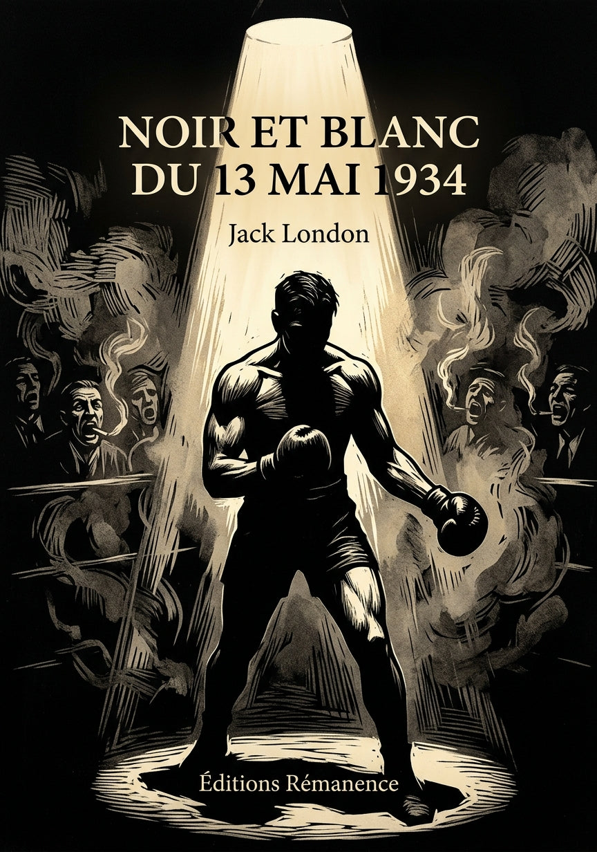 Livre Noir et Blanc du 13 mai 1934 par Jack London - Couverture - Editions Remanence