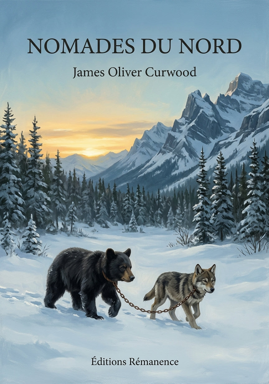 Livre Nomades du Nord par James Oliver Curwood - Couverture - Editions Remanence