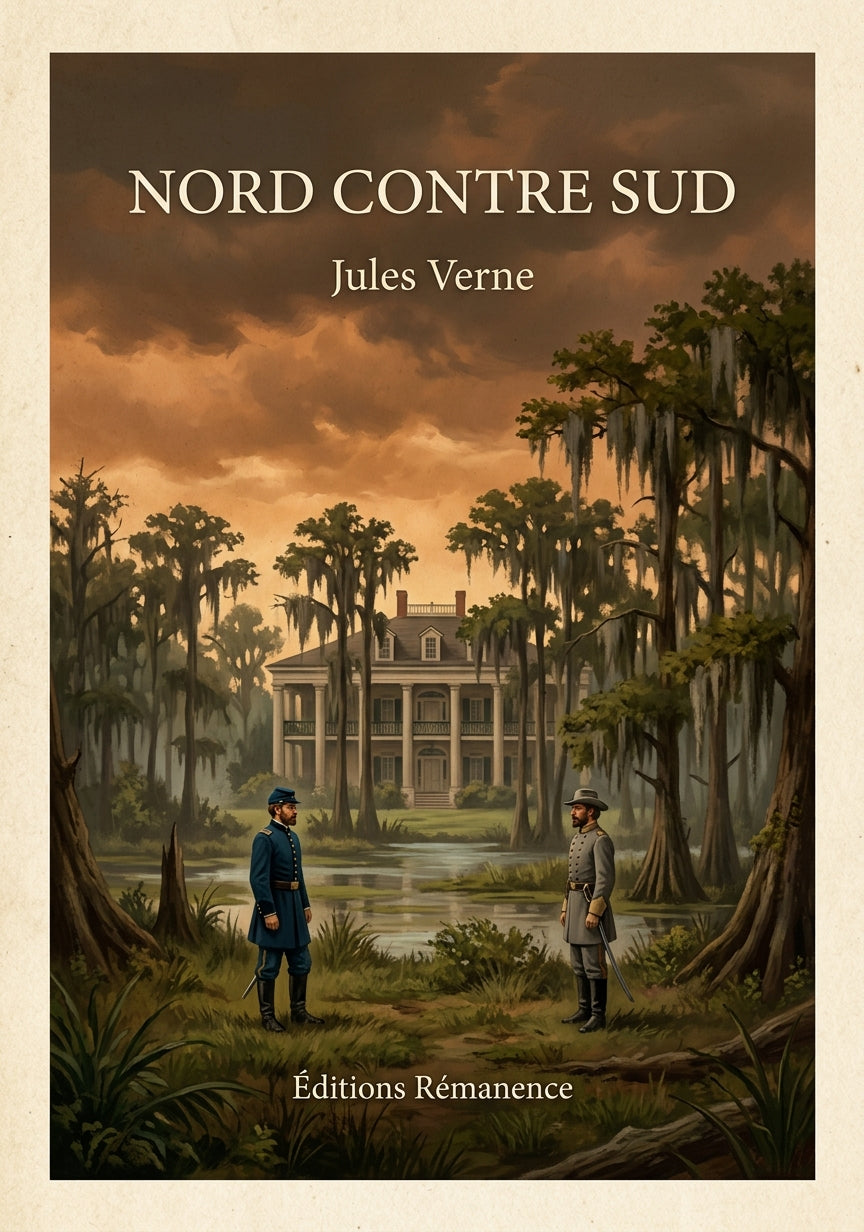 Nord contre sud - Jules Verne (Couverture)