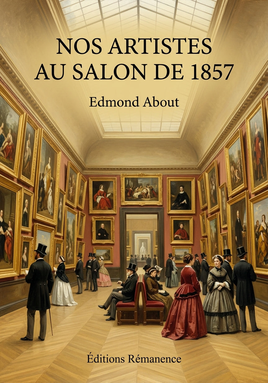 Livre Nos artistes au salon de 1857 par Edmond About - Couverture - Editions Remanence