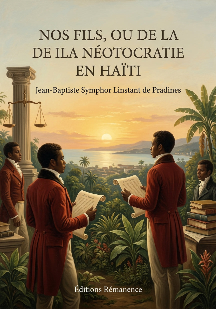 Livre Nos fils, ou de la Néotocratie en Haïti par Jean-Baptiste Symphor Linstant de Pradines - Couverture - Editions Remanence