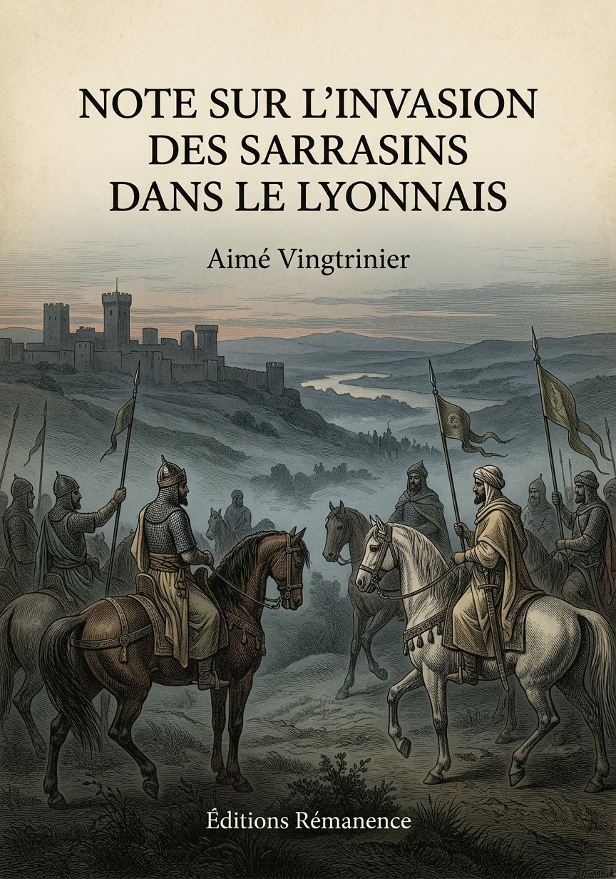 Note sur l'invasion des Sarrasins dans le Lyonnais - Aimé Vingtrinier (Couverture)