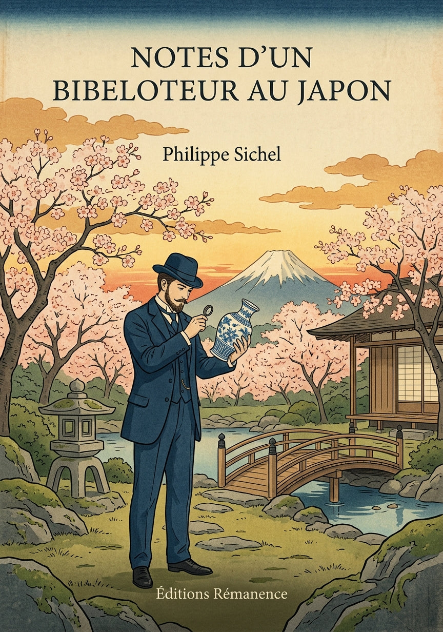 Livre Notes d'un bibeloteur au Japon par Philippe Sichel - Couverture - Editions Remanence