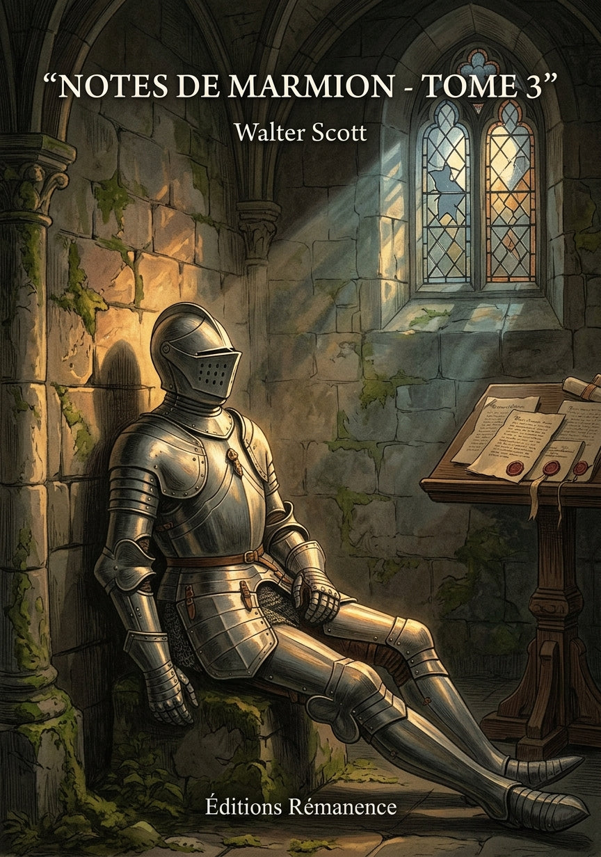 Livre Notes de Marmion - Tome 3 par Walter Scott - Couverture - Editions Remanence
