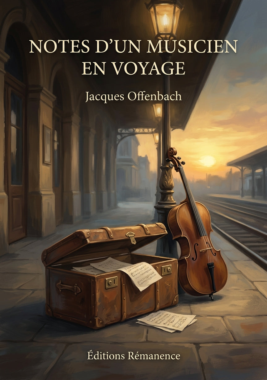 Livre Notes d’un musicien en voyage par Jacques Offenbach - Couverture - Editions Remanence