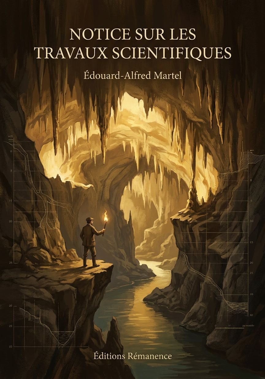 Livre Notice sur les travaux scientifiques par Édouard-Alfred Martel - Couverture - Editions Remanence