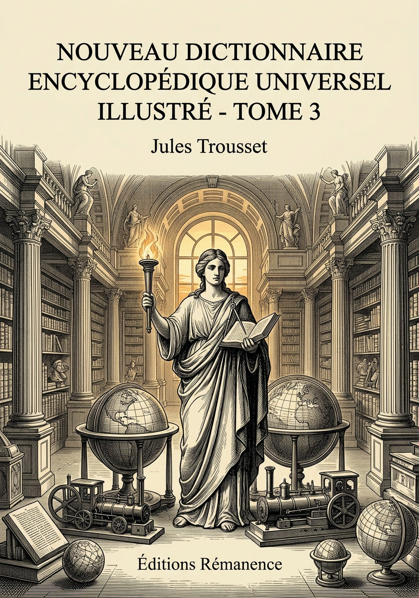 Livre Nouveau dictionnaire encyclopédique universel illustré - Tome 3 par Jules Trousset - Couverture - Editions Remanence