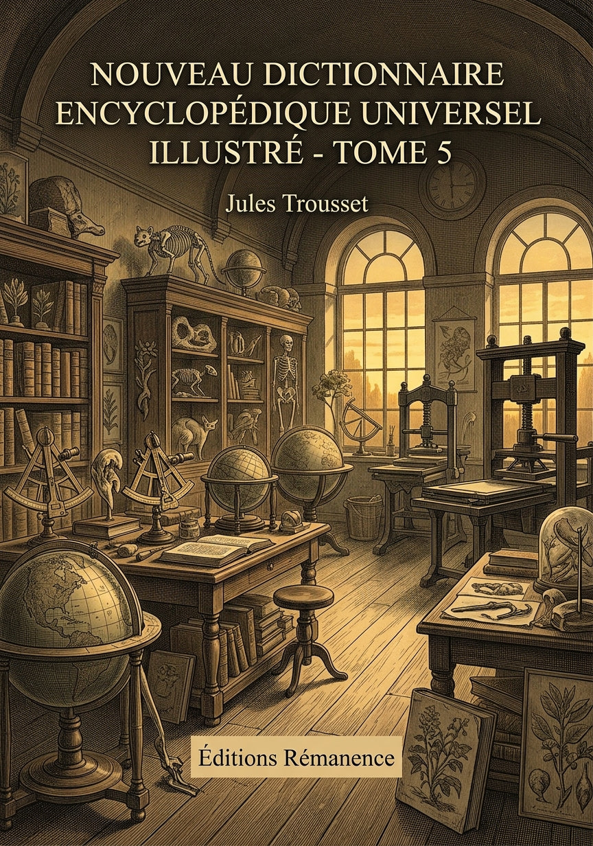 Livre Nouveau Dictionnaire encyclopédique universel illustré - Tome 5 par Jules Trousset - Couverture - Editions Remanence