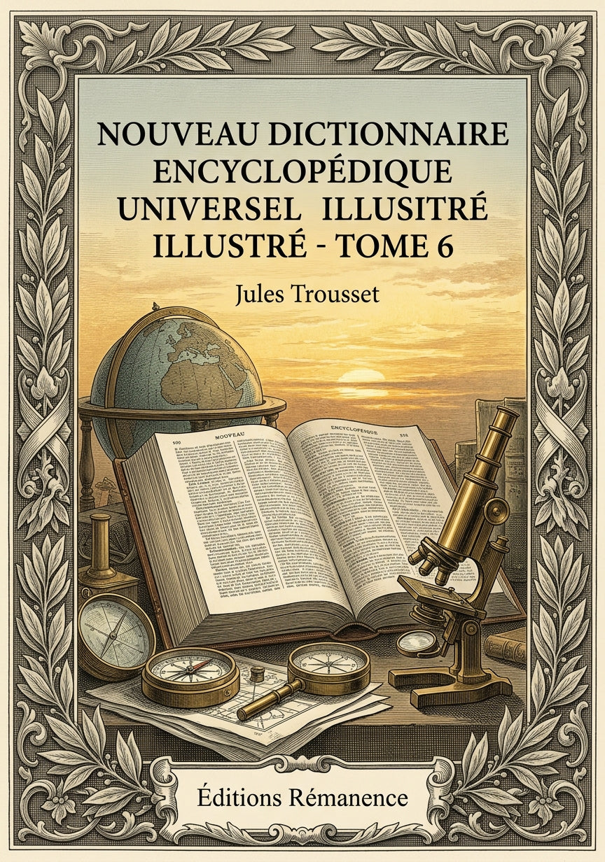 Livre Nouveau dictionnaire encyclopédique universel illustré - Tome 6 par Jules Trousset - Couverture - Editions Remanence