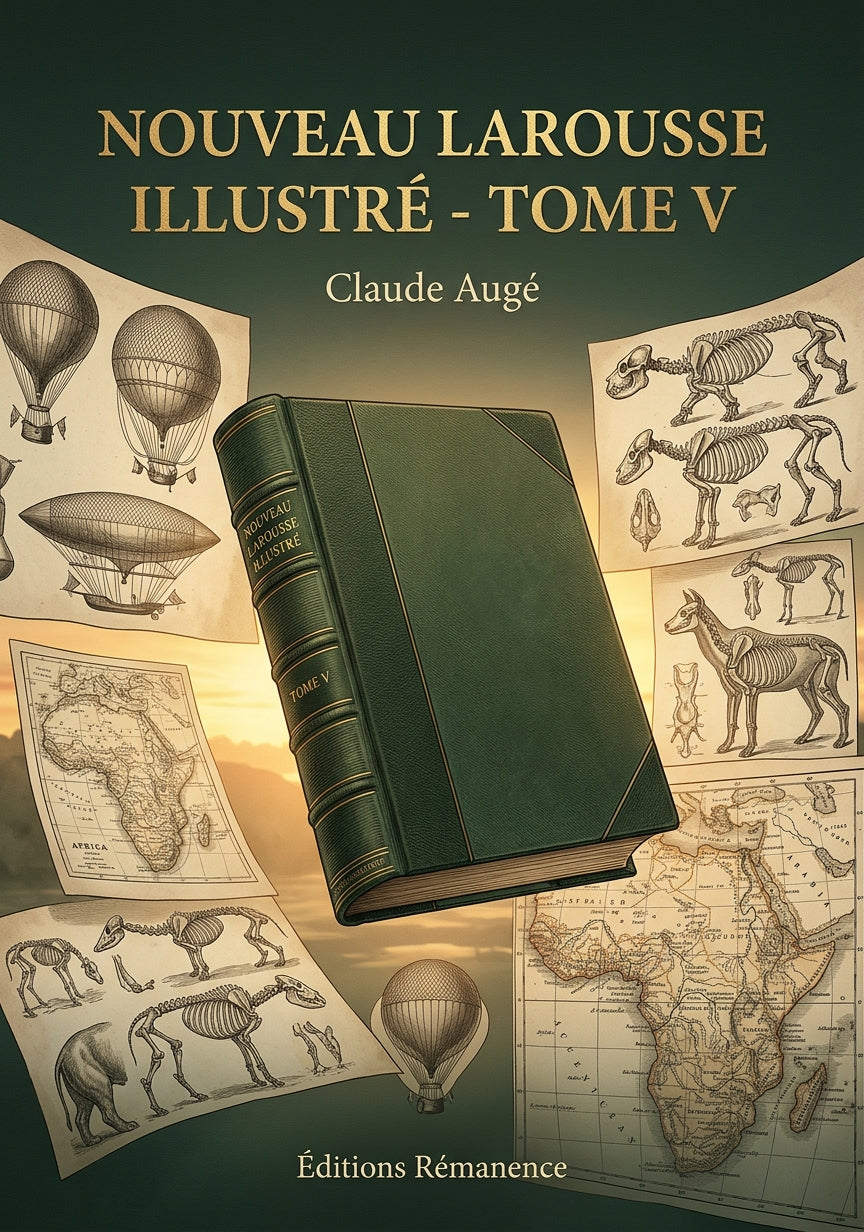 Livre Nouveau Larousse illustré - Tome V par Claude Augé - Couverture - Editions Remanence