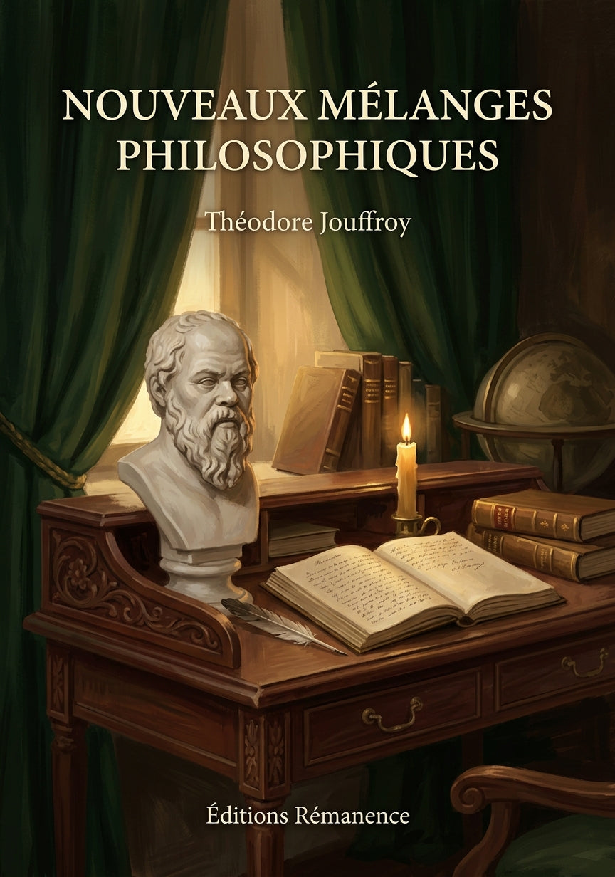 Livre Nouveaux Mélanges philosophiques par Théodore Jouffroy - Couverture - Editions Remanence