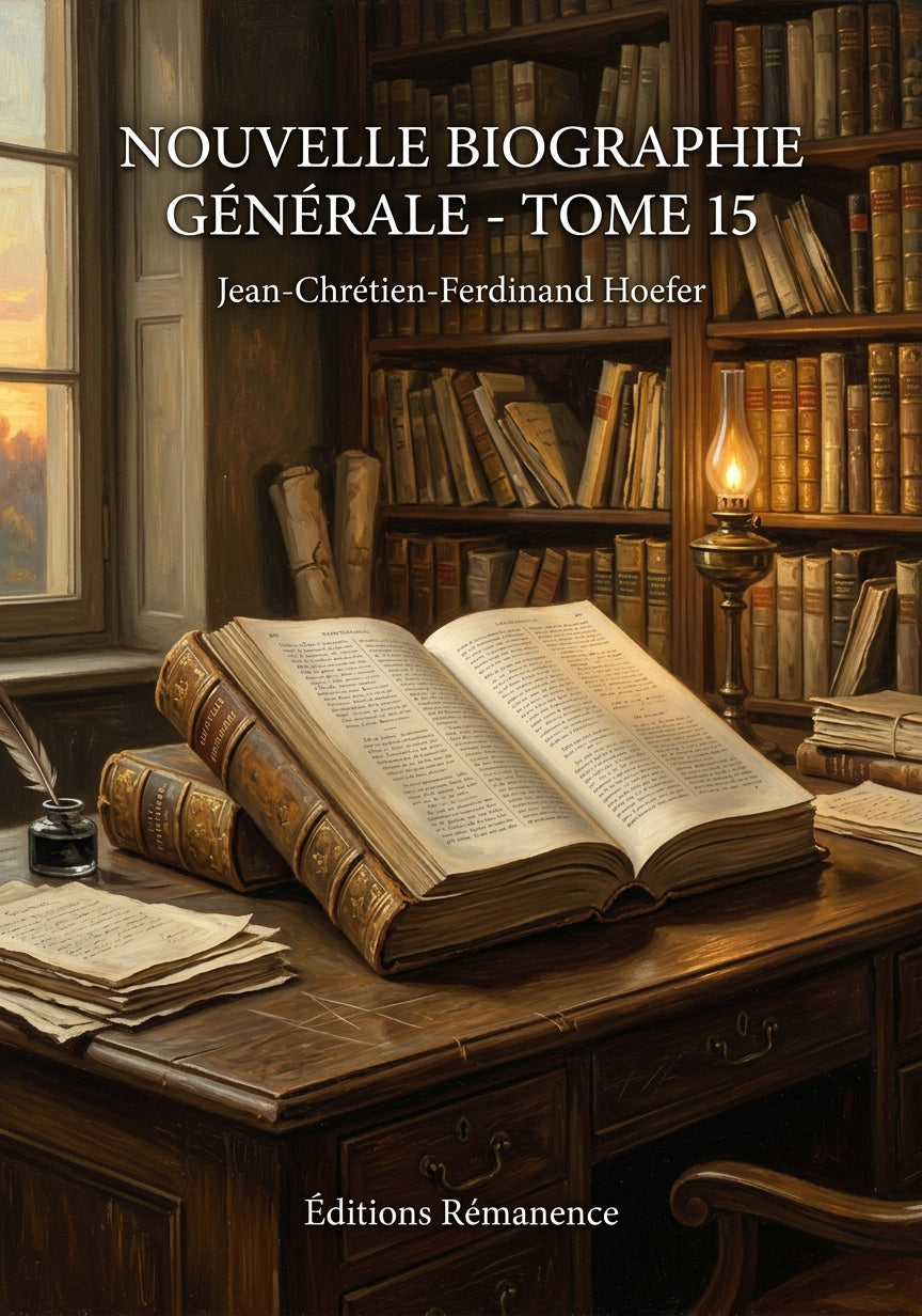 Livre Nouvelle Biographie générale - Tome 15 par Jean-Chrétien-Ferdinand Hoefer - Couverture - Editions Remanence