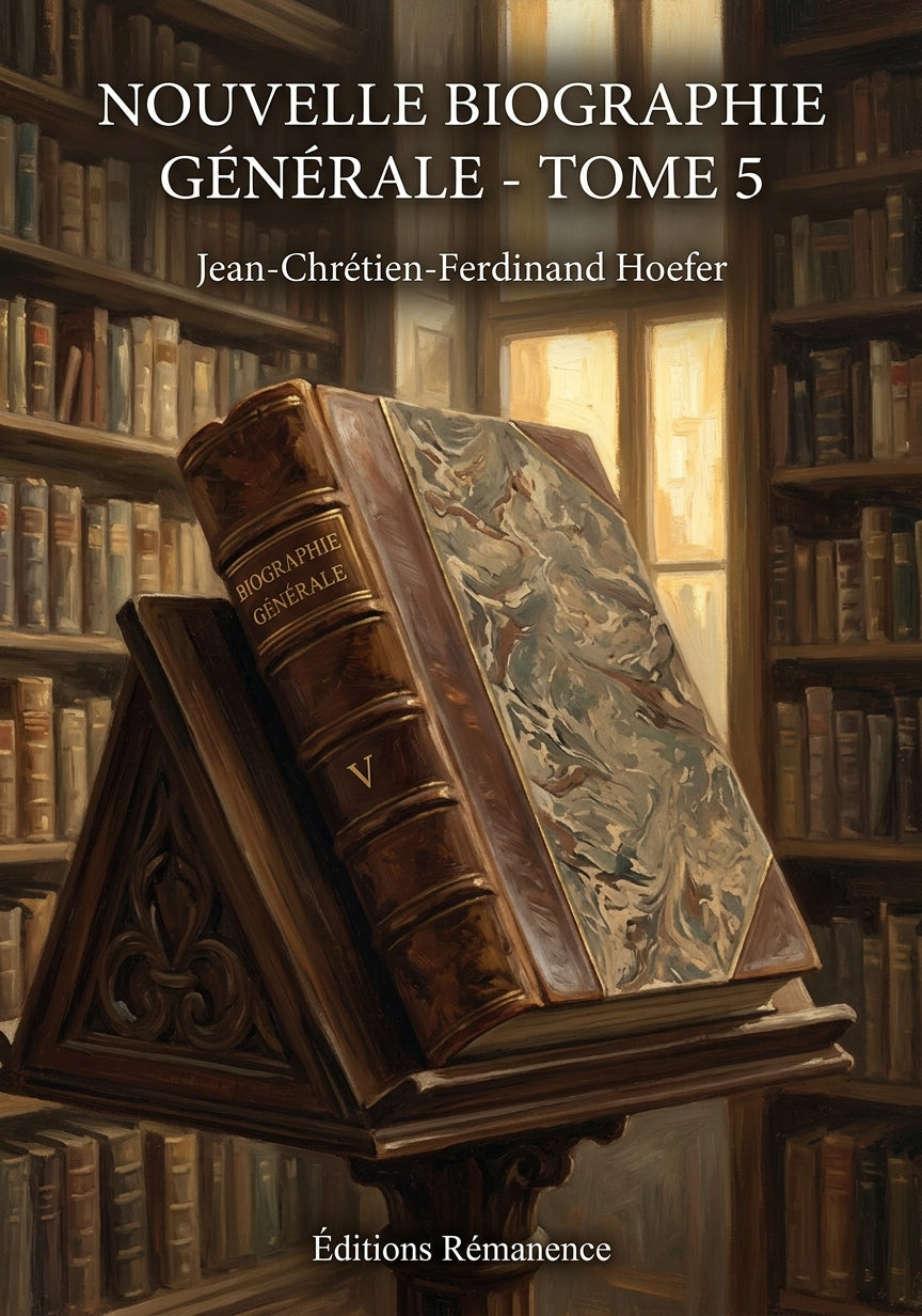 Livre Nouvelle Biographie générale - Tome 5 par Jean-Chrétien-Ferdinand Hoefer - Couverture - Editions Remanence