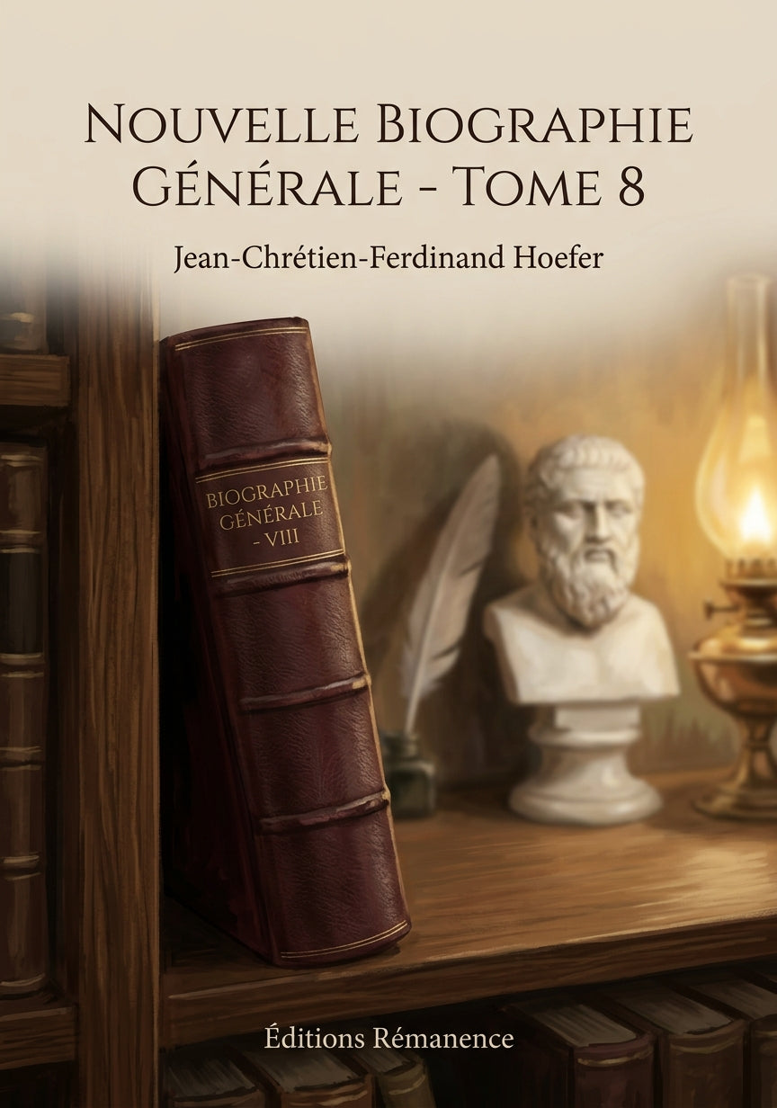 Livre Nouvelle Biographie générale - Tome 8 par Jean-Chrétien-Ferdinand Hoefer - Couverture - Editions Remanence
