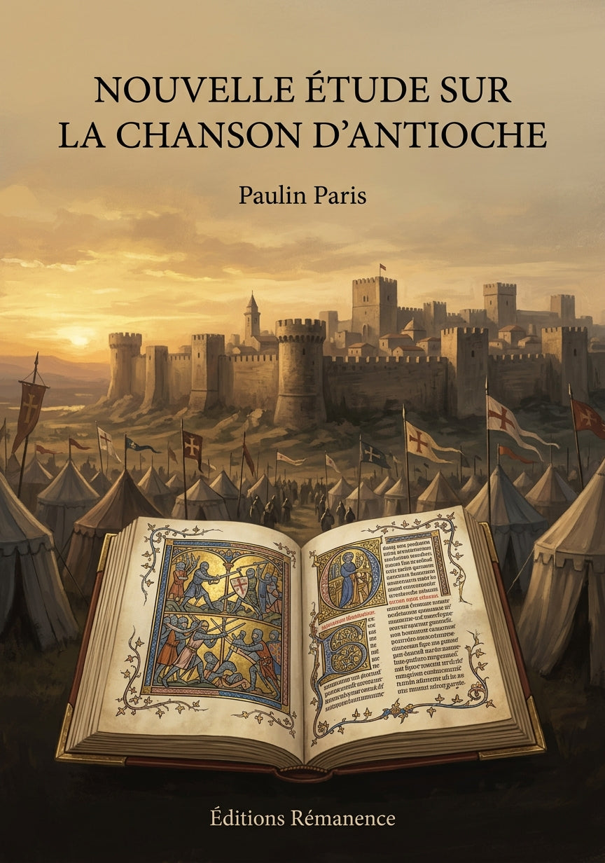 Livre Nouvelle étude sur la Chanson d’Antioche par Paulin Paris - Couverture - Editions Remanence