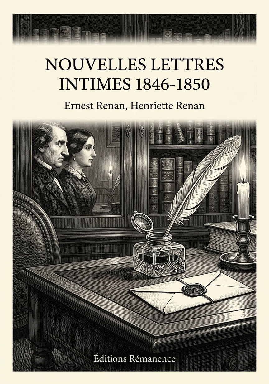 Livre Nouvelles lettres intimes 1846-1850 par Ernest Renan, Henriette Renan - Couverture - Editions Remanence