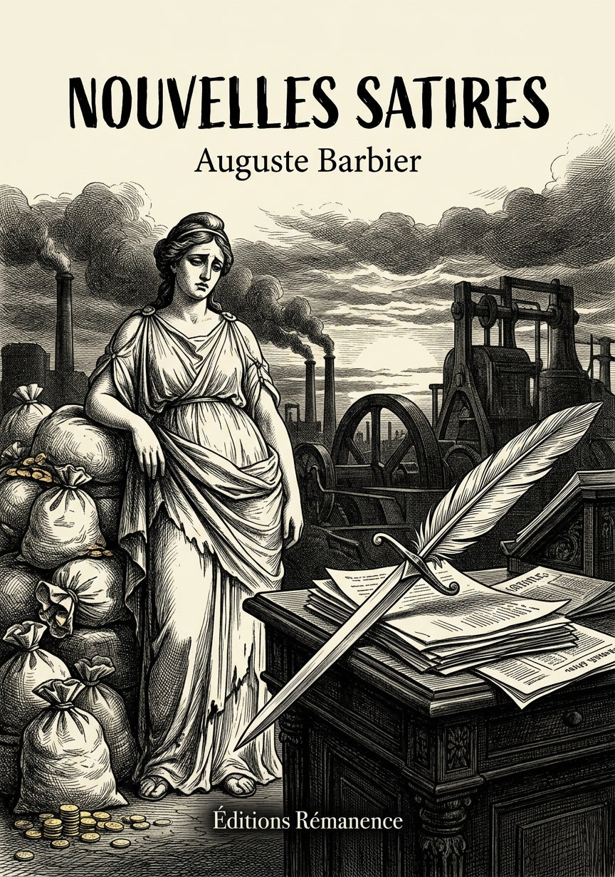 Livre Nouvelles Satires par Auguste Barbier - Couverture - Editions Remanence