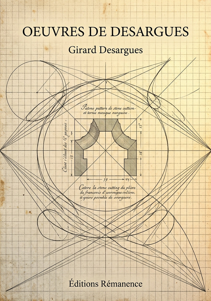 Livre Oeuvres de Desargues par Girard Desargues - Couverture - Editions Remanence