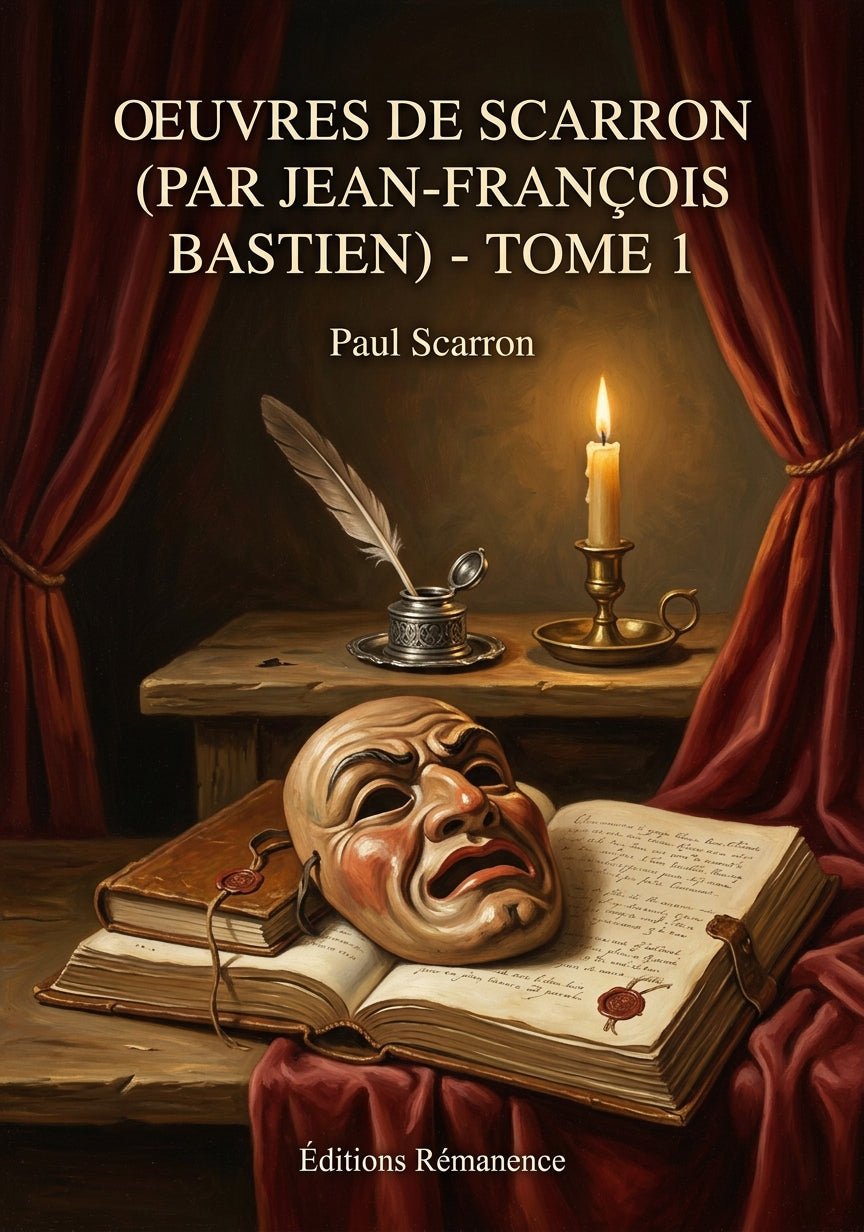 Livre Oeuvres de Scarron (par Jean-François Bastien) - Tome 1 par Paul Scarron - Couverture - Editions Remanence