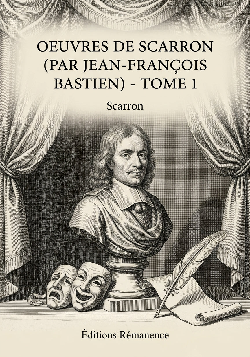 Livre Oeuvres de Scarron (par Jean-François Bastien) - Tome 1 par Scarron - Couverture - Editions Remanence