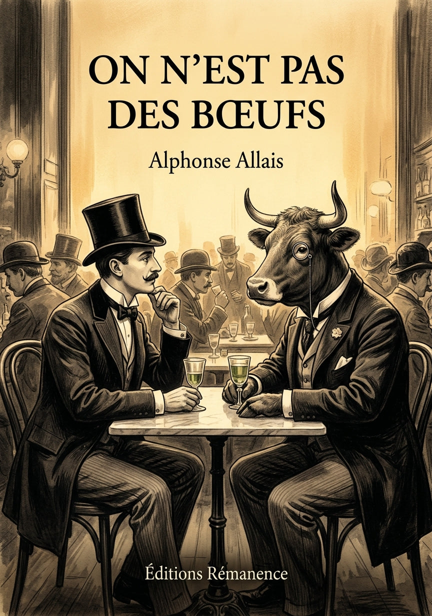 Livre On n’est pas des bœufs par Alphonse Allais - Couverture - Editions Remanence