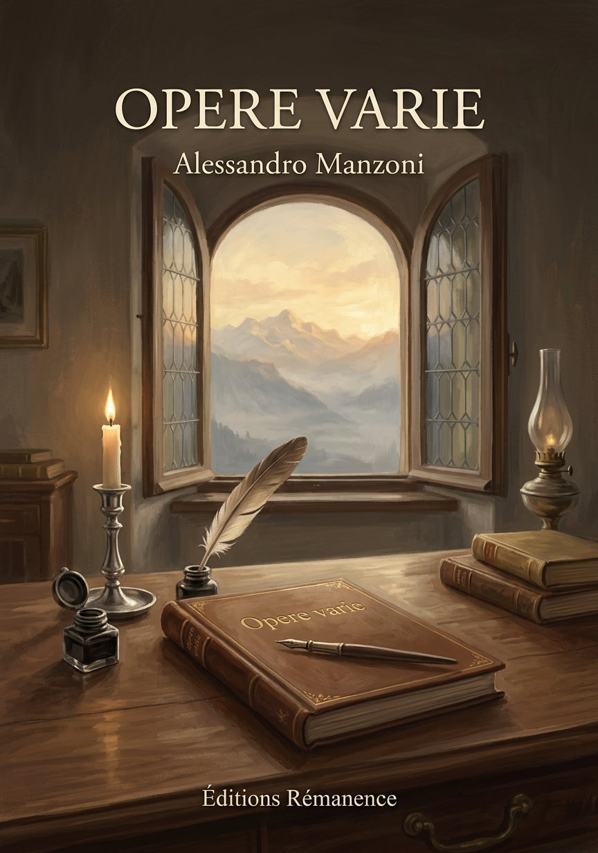 Livre Opere varie par Alessandro Manzoni - Couverture - Editions Remanence