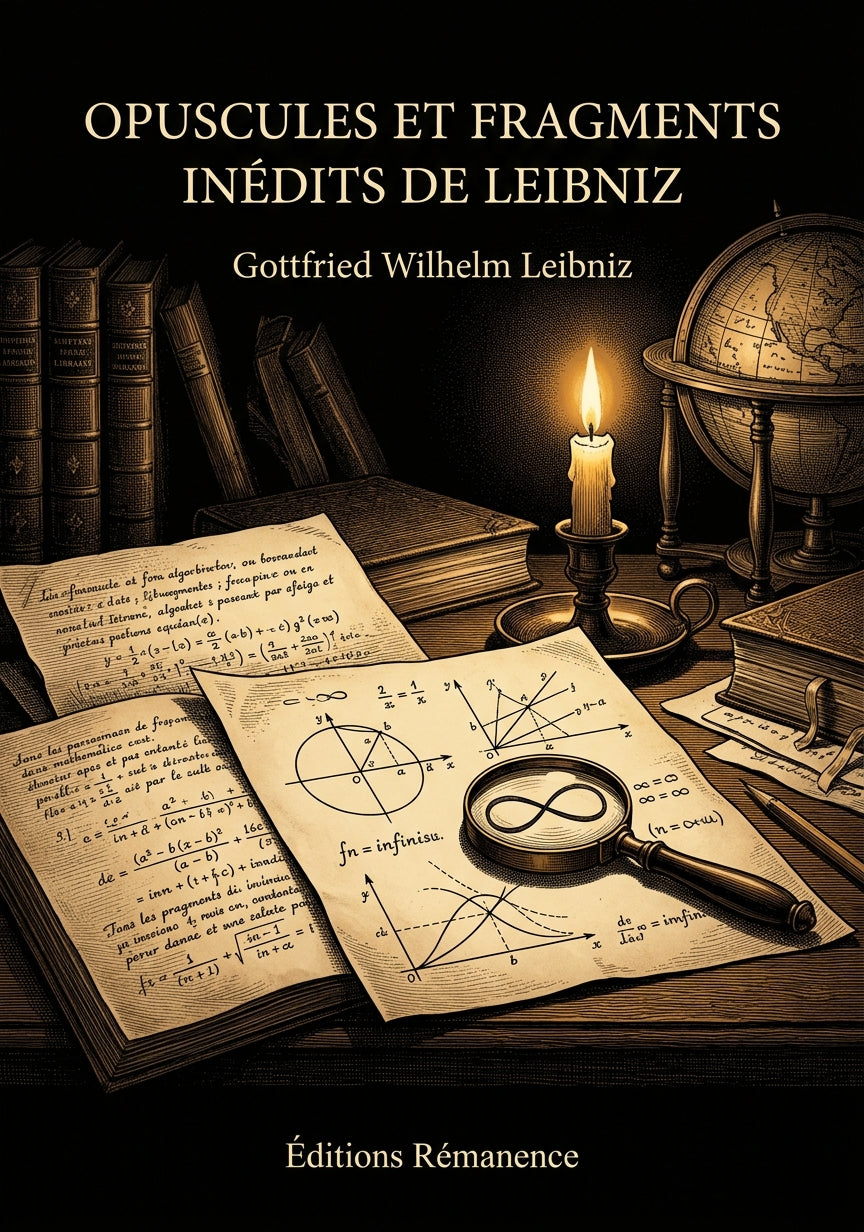 Livre Opuscules et fragments inédits de Leibniz par Gottfried Wilhelm Leibniz - Couverture - Editions Remanence