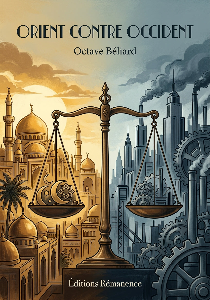 Livre Orient contre Occident par Octave Béliard - Couverture - Editions Remanence