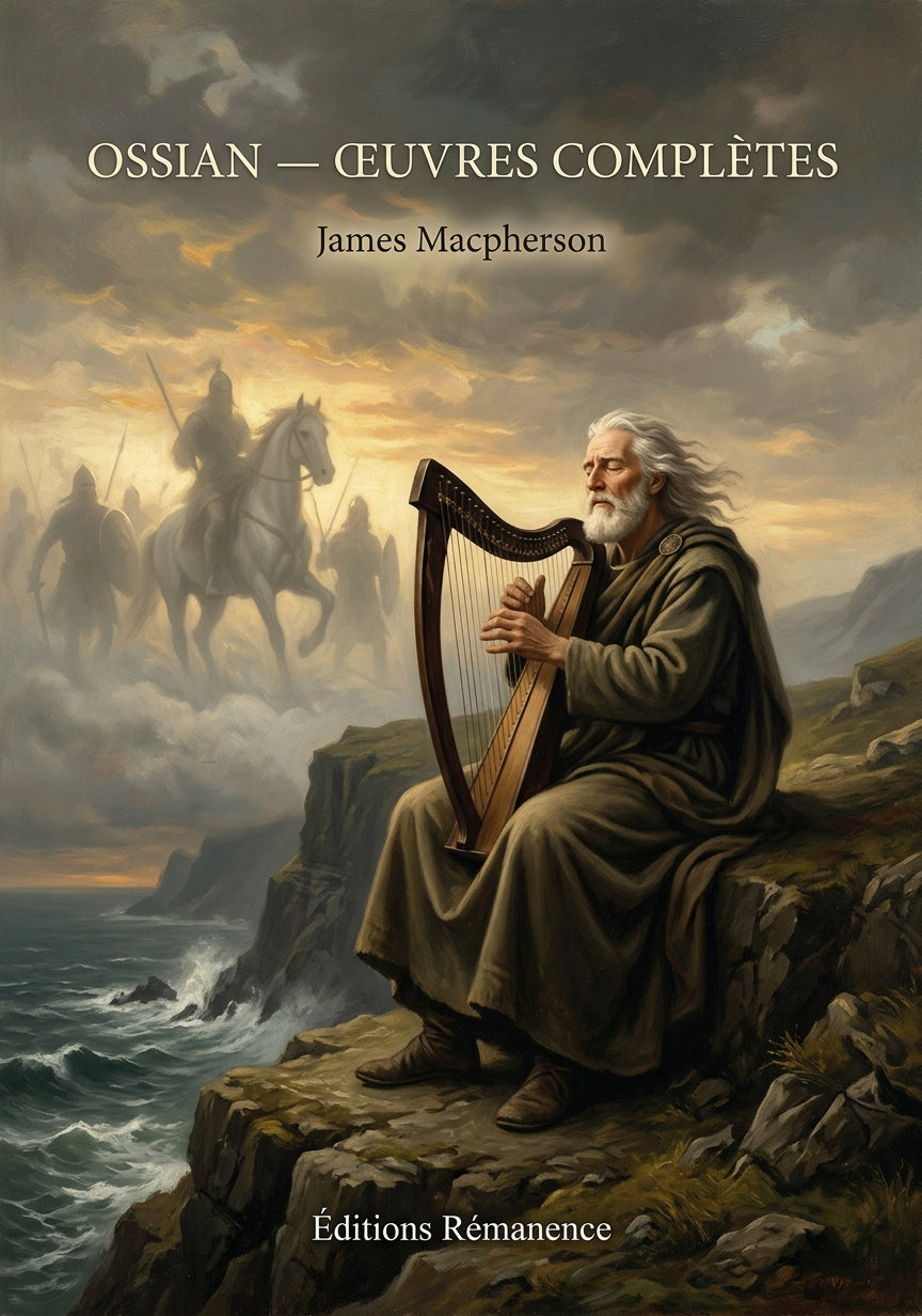 Livre Ossian — Œuvres complètes par James Macpherson - Couverture - Editions Remanence