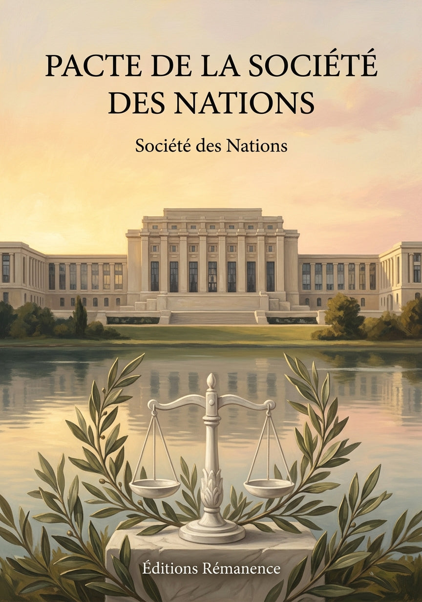 Livre Pacte de la Société des Nations par Société des Nations - Couverture - Editions Remanence