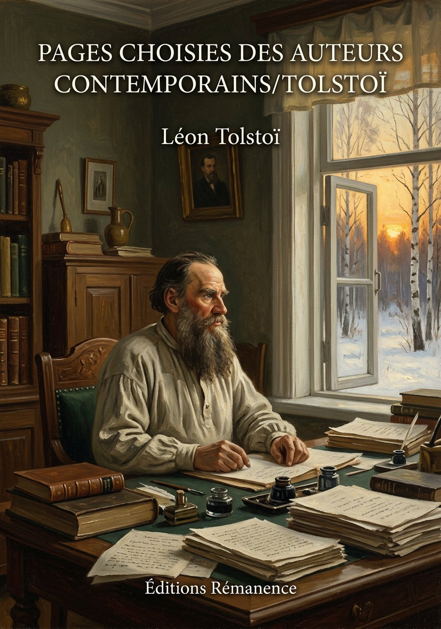 Livre Pages choisies des auteurs contemporains/Tolstoï par Léon Tolstoï - Couverture - Editions Remanence