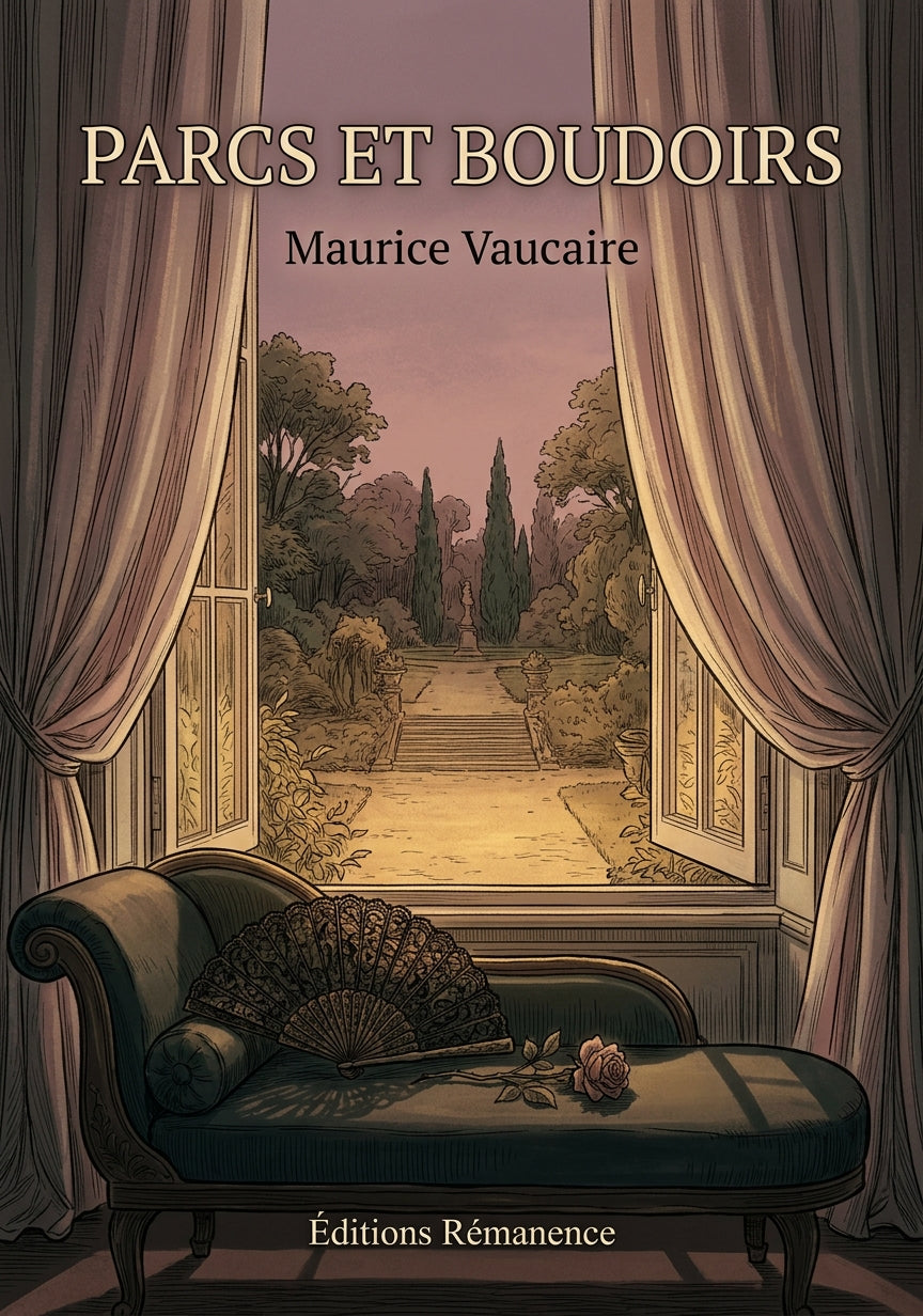 Livre Parcs et Boudoirs par Maurice Vaucaire - Couverture - Editions Remanence