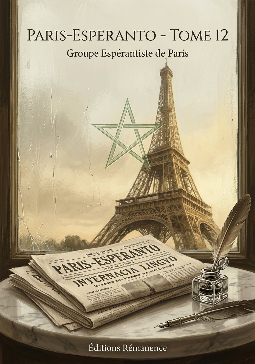 Livre Paris-Esperanto - Tome 12 par Groupe Espérantiste de Paris - Couverture - Editions Remanence