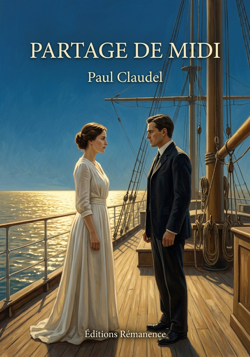 Livre Partage de midi par Paul Claudel - Couverture - Editions Remanence