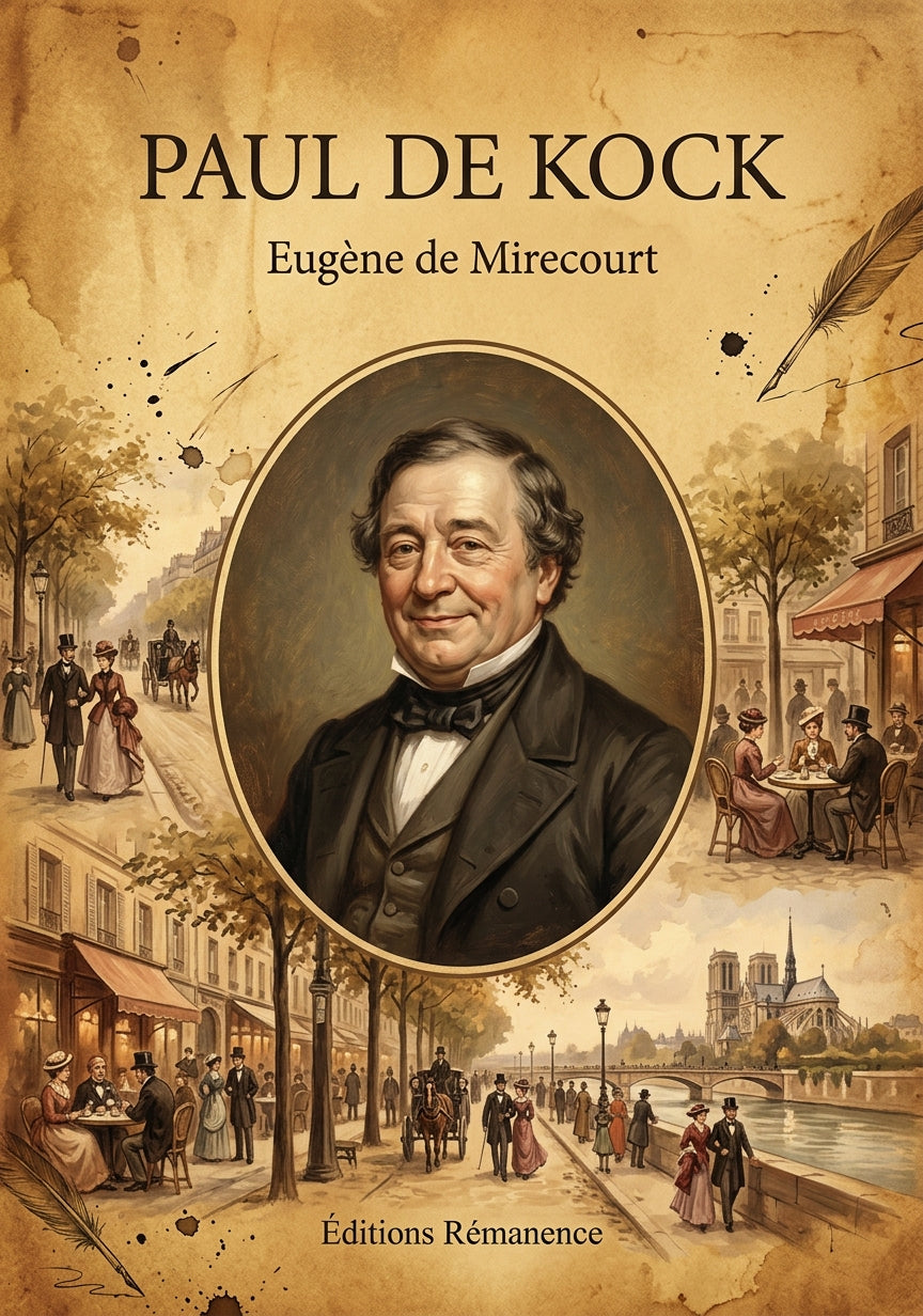 Livre Paul de Kock par Eugène de Mirecourt - Couverture - Editions Remanence