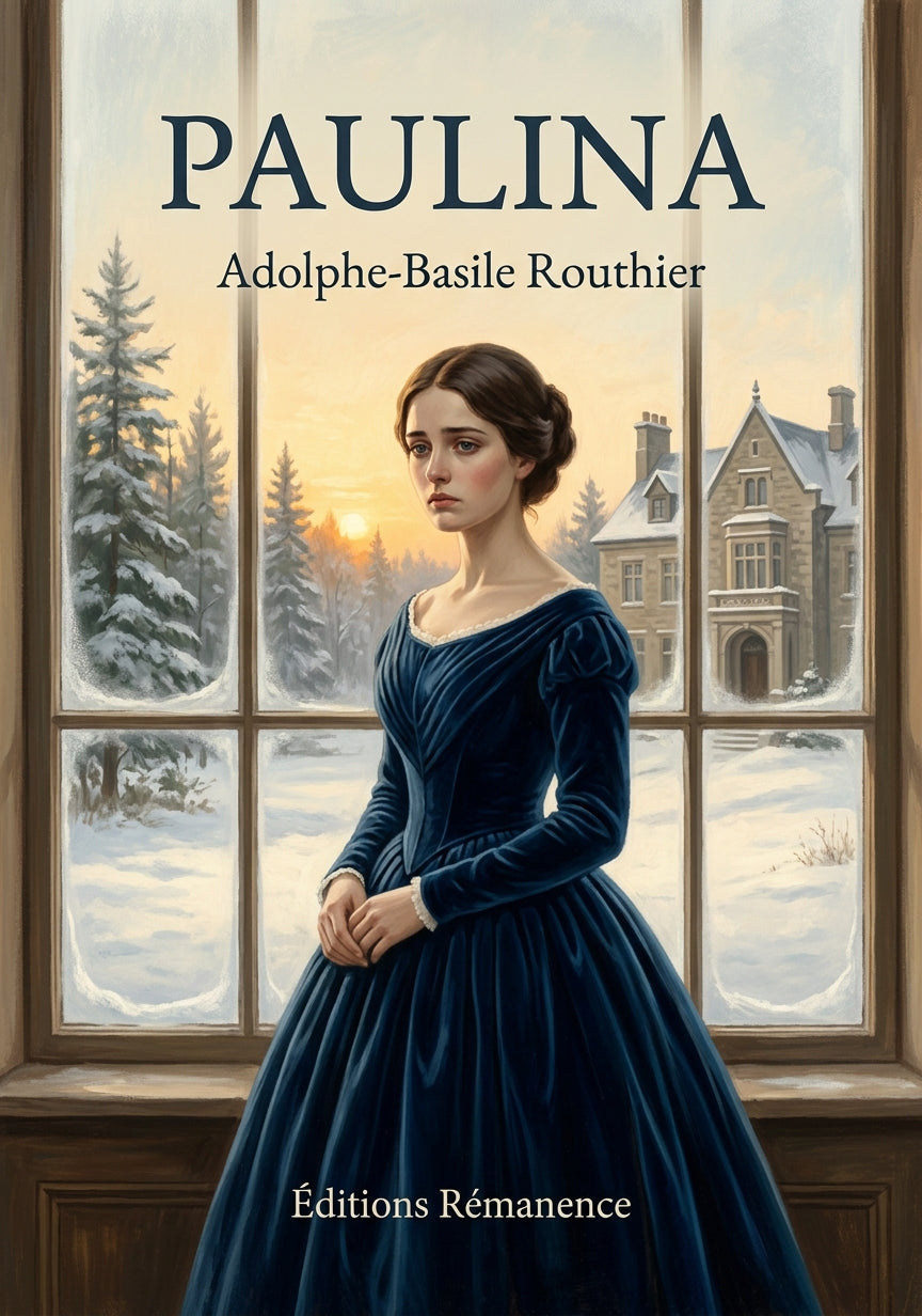 Livre Paulina par Adolphe-Basile Routhier - Couverture - Editions Remanence