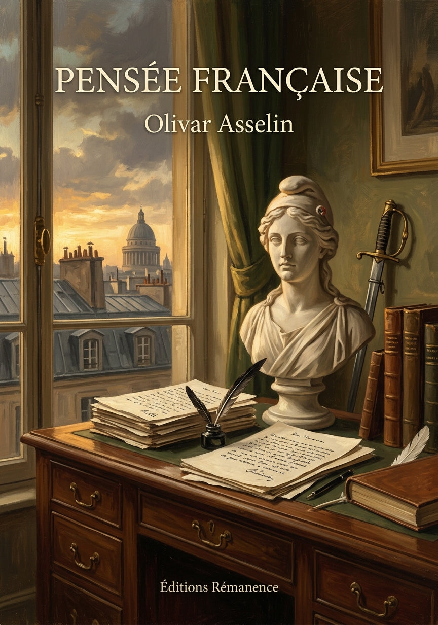 Livre Pensée française par Olivar Asselin - Couverture - Editions Remanence