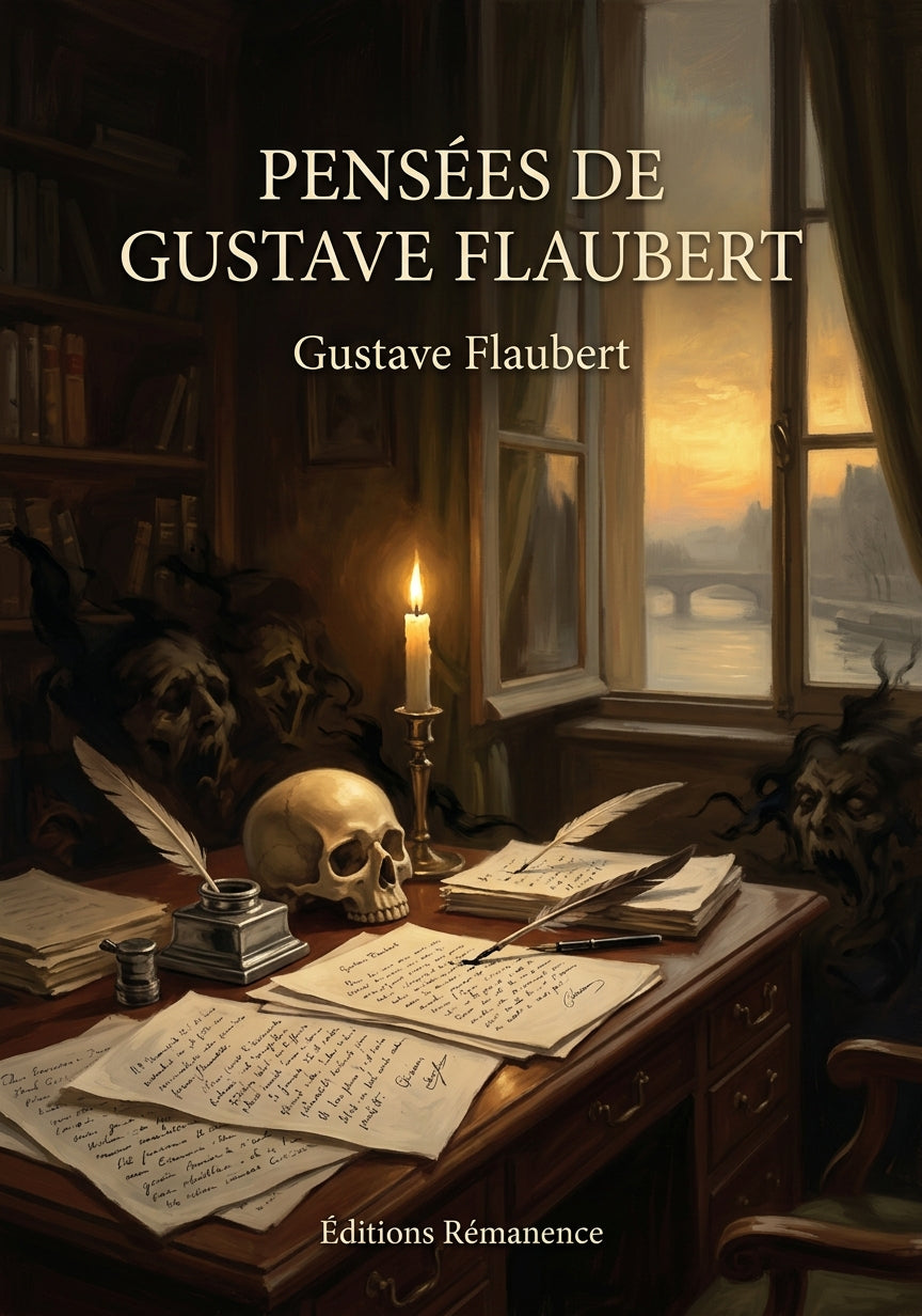 Livre Pensées de Gustave Flaubert par Gustave Flaubert - Couverture - Editions Remanence