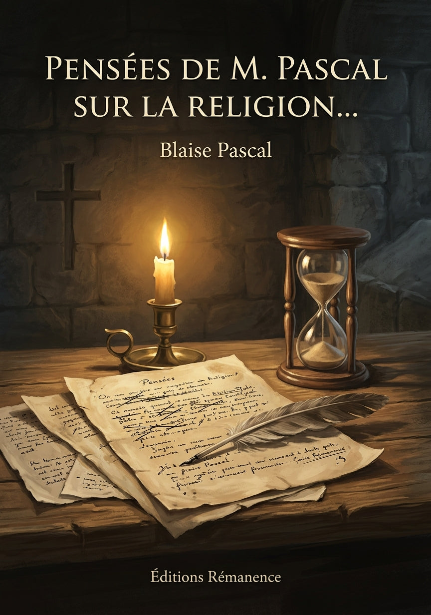 Livre Pensées de M. Pascal sur la religion… par Blaise Pascal - Couverture - Editions Remanence