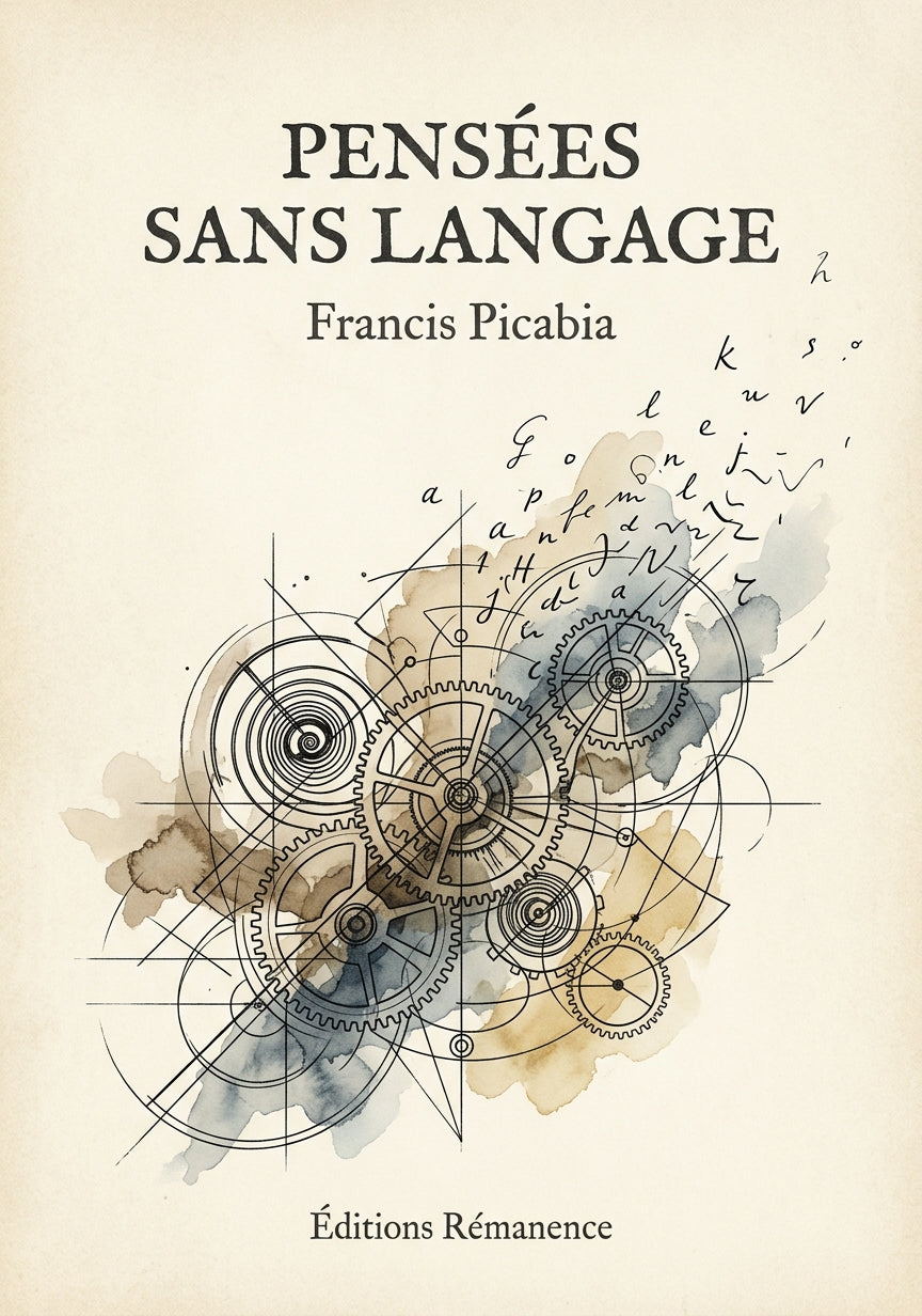 Pensées sans langage - Francis Picabia (Couverture)