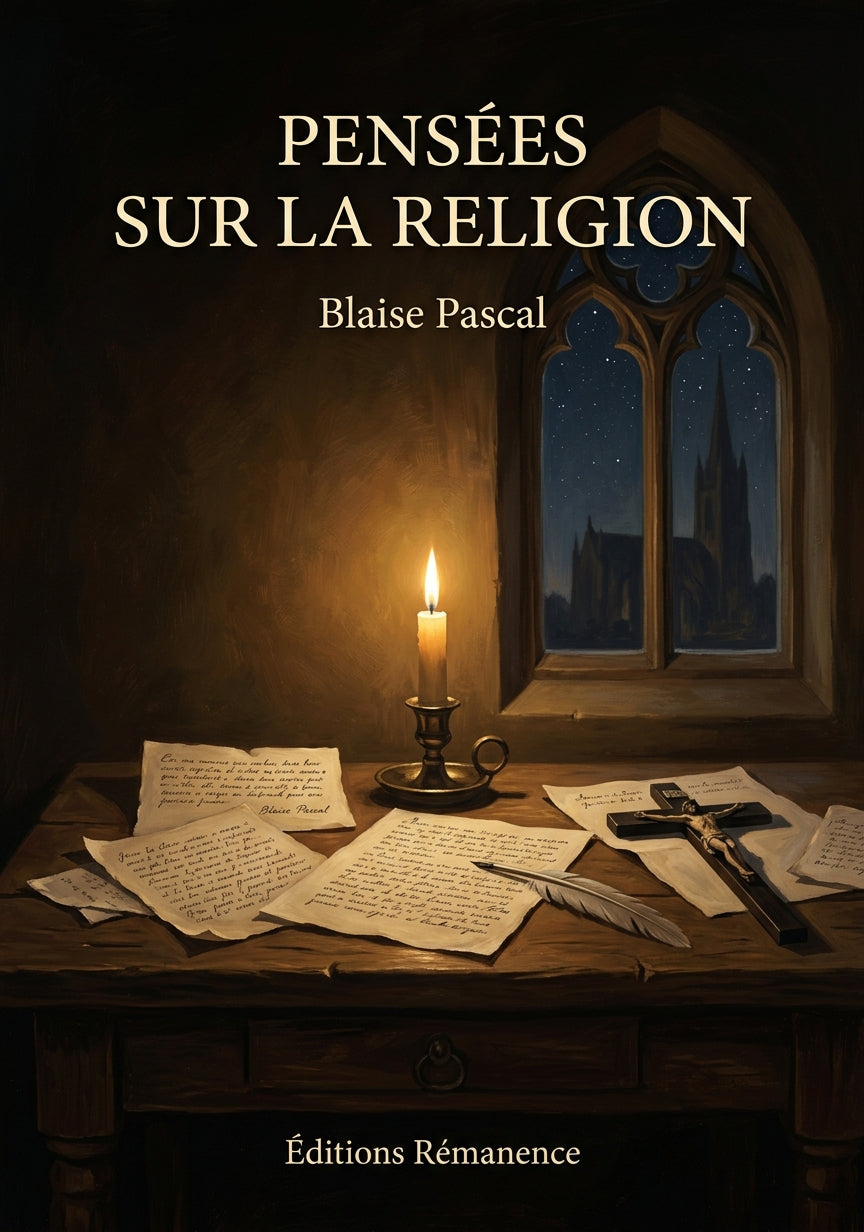 Livre Pensées sur la religion par Blaise Pascal - Couverture - Editions Remanence