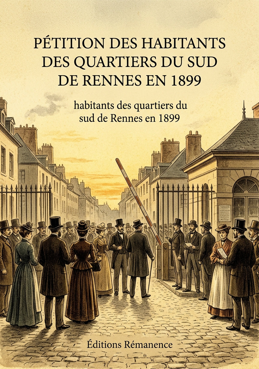 Livre Pétition des habitants des quartiers du sud de Rennes en 1899 par habitants des quartiers du sud de Rennes en 1899 - Couverture - Editions Remanence