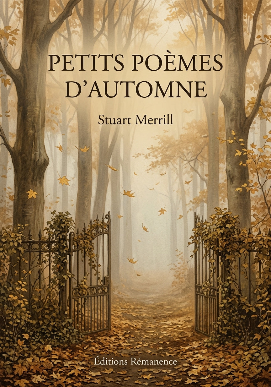 Livre Petits Poèmes d’automne par Stuart Merrill - Couverture - Editions Remanence