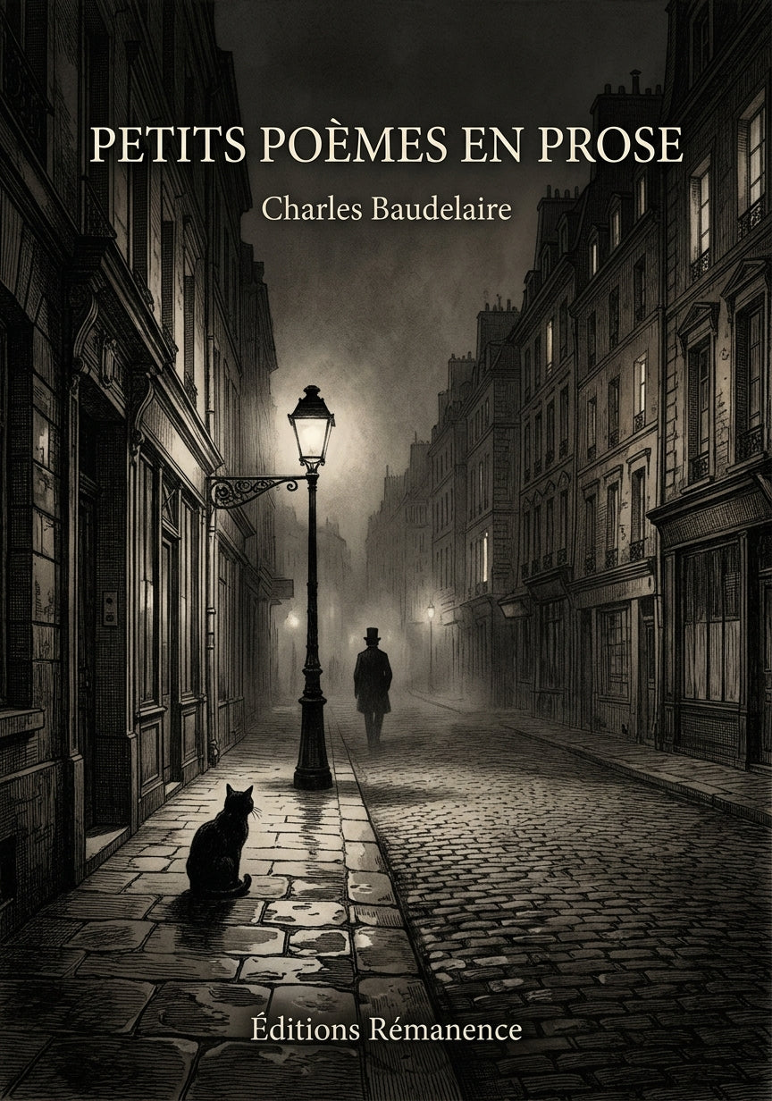 Livre Petits Poèmes en prose par Charles Baudelaire - Couverture - Editions Remanence