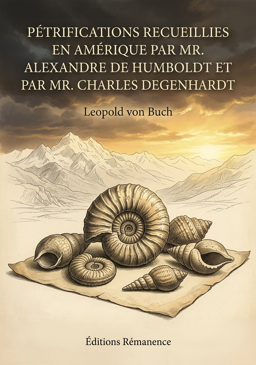 Livre Pétrifications recueillies en Amérique par Mr. Alexandre de Humboldt et par Mr. Charles Degenhardt par Leopold von Buch - Couverture - Editions Remanence