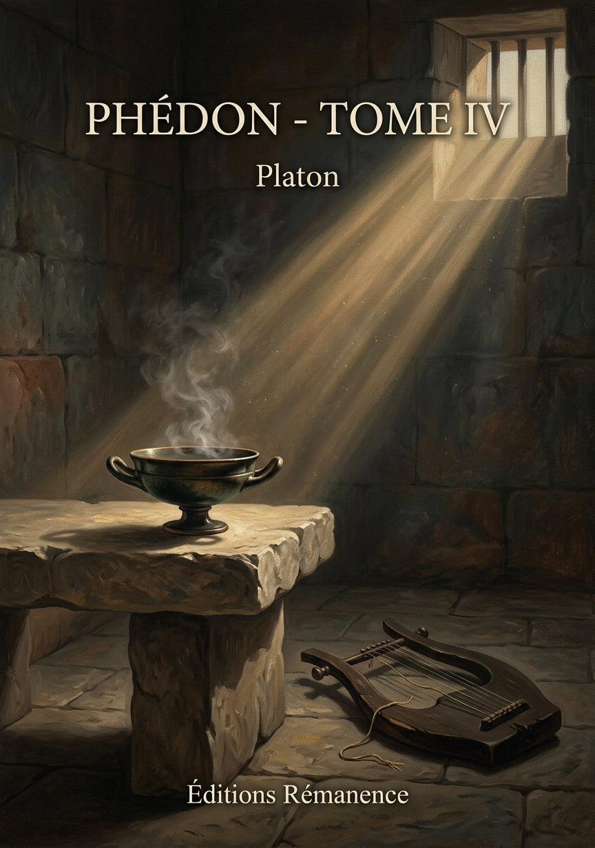 Livre Phédon - Tome IV par Platon - Couverture - Editions Remanence