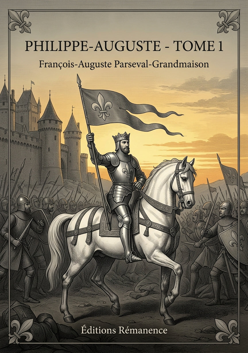 Livre Philippe-Auguste - Tome 1 par François-Auguste Parseval-Grandmaison - Couverture - Editions Remanence