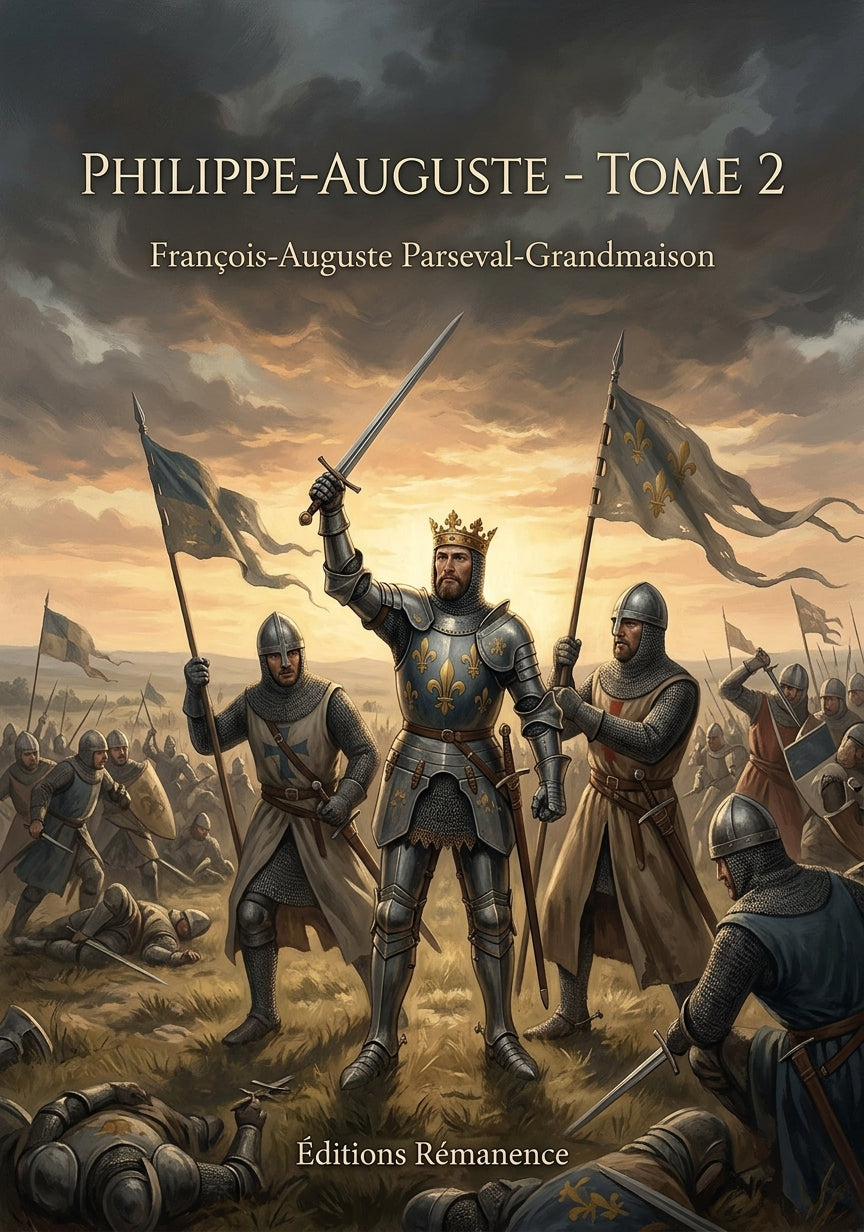Livre Philippe-Auguste - Tome 2 par François-Auguste Parseval-Grandmaison - Couverture - Editions Remanence